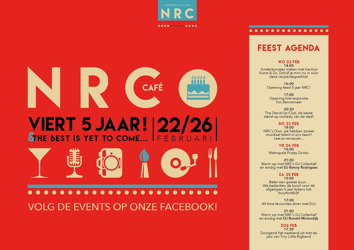 Rotterdams NRC viert 5-jarig jubileum met 5 dagen feest