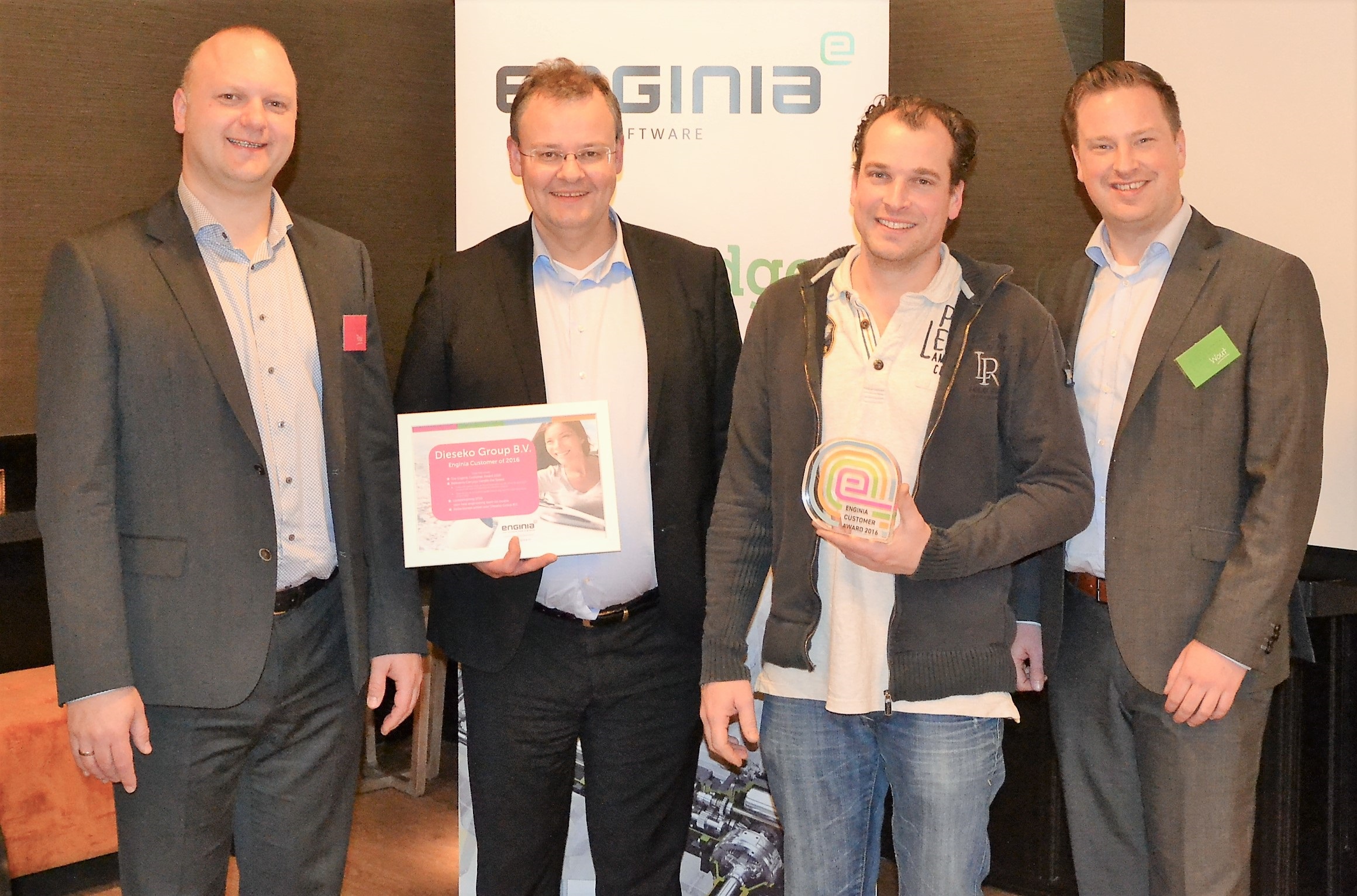 Dieseko Group B.V. wint Enginia customer of the year award