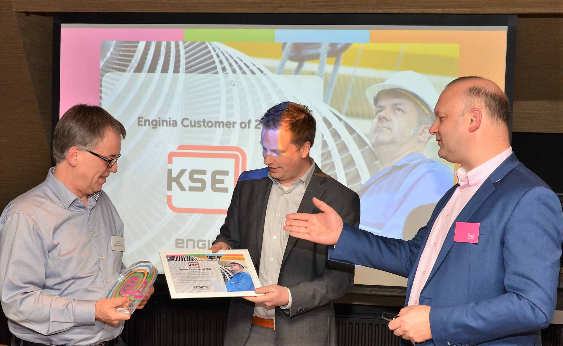 KSE Winnaar tweede Enginia customer of the year award