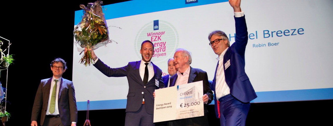 Hotel Breeze en gemeente Oostzaan winnen EZK Energy Award 2019
